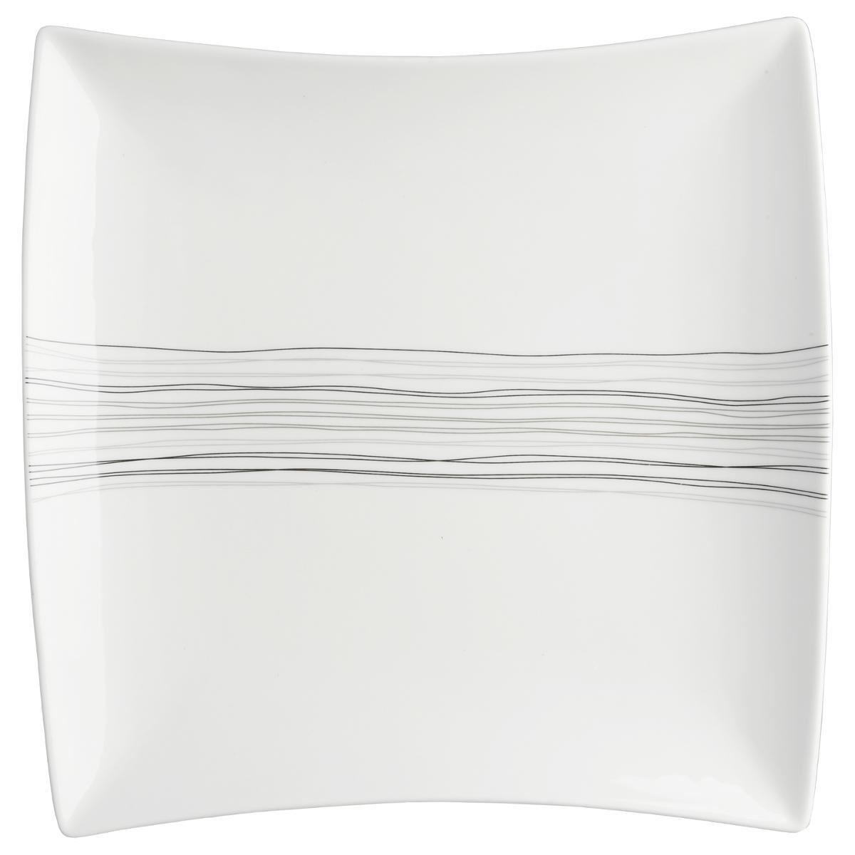 ASSIETTE DE PRESENTATION LIGNES 29X29CM