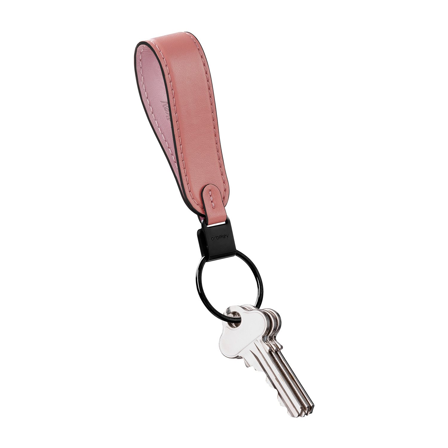 Orbitkey Loop Keychain Leather cotton candy
