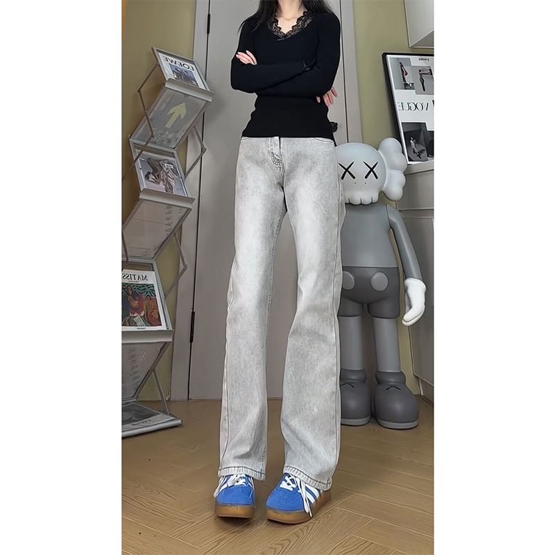 Chuoku - Bootcut-jeans met middelhoge taille