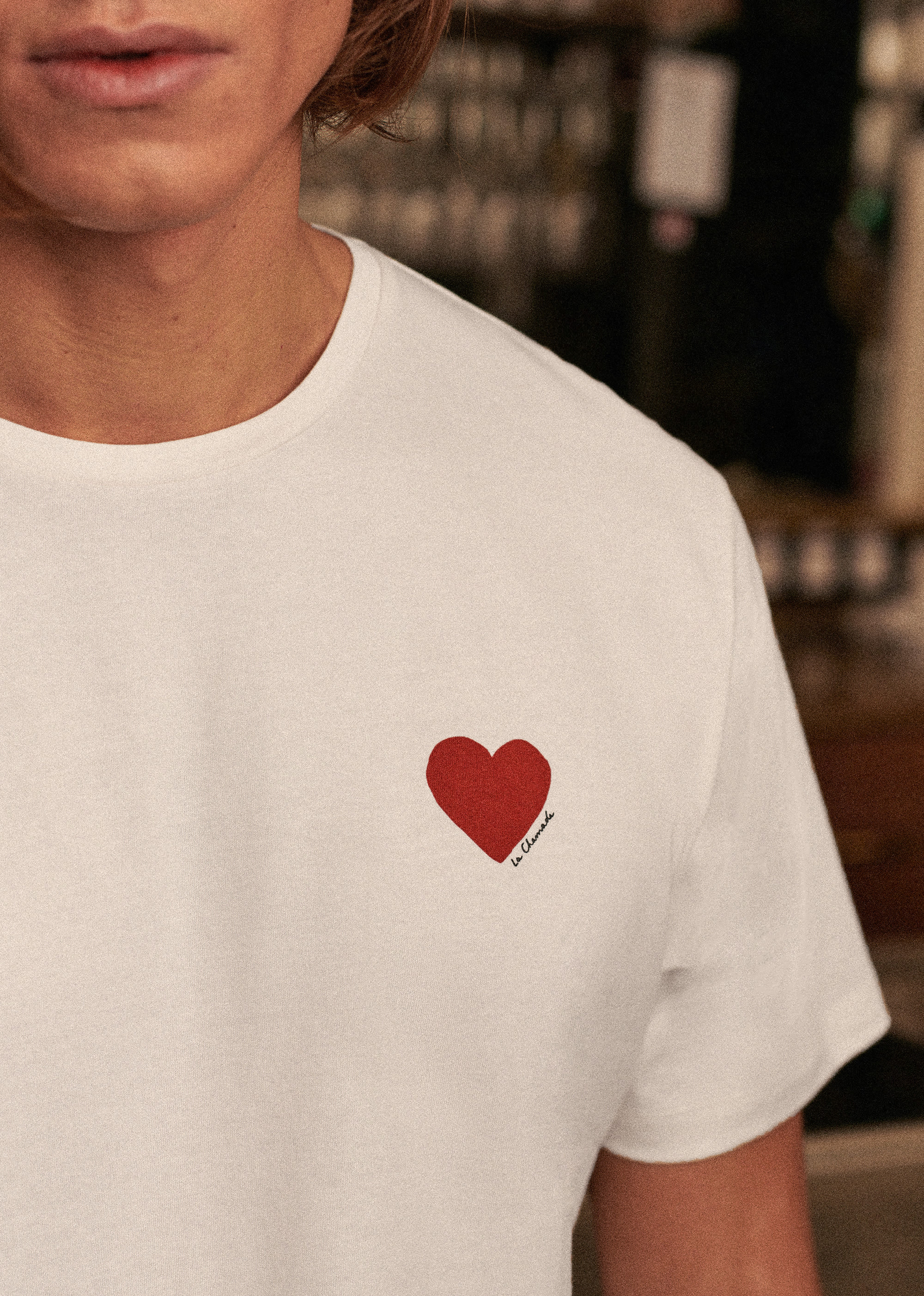 T-Shirt Coeur Chamade - Écru - POUR LUI 5906558