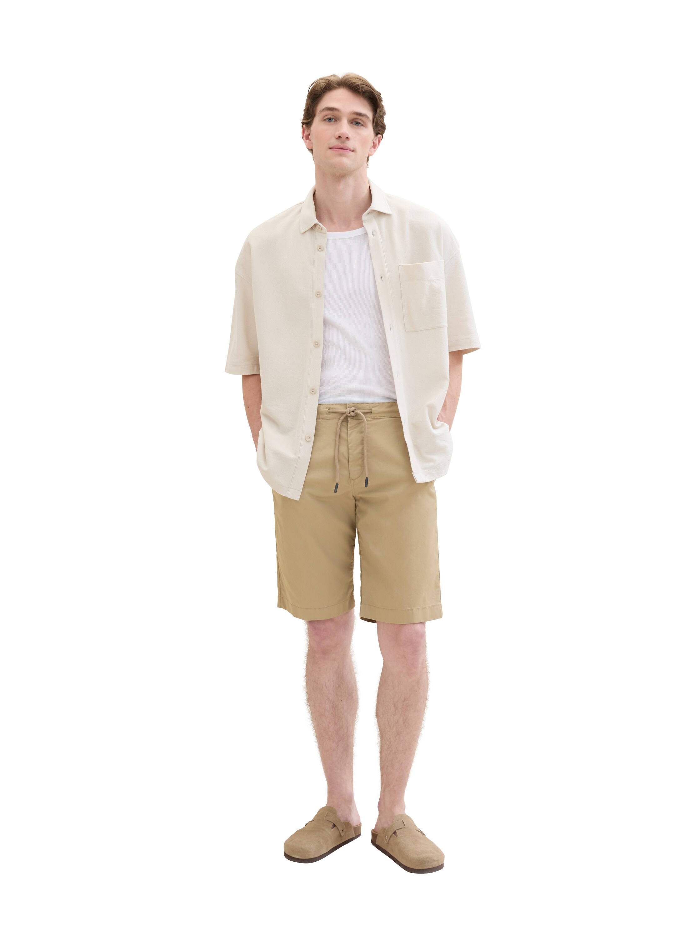 TOM TAILOR Bermudas  Sommerhose mit Tech Material