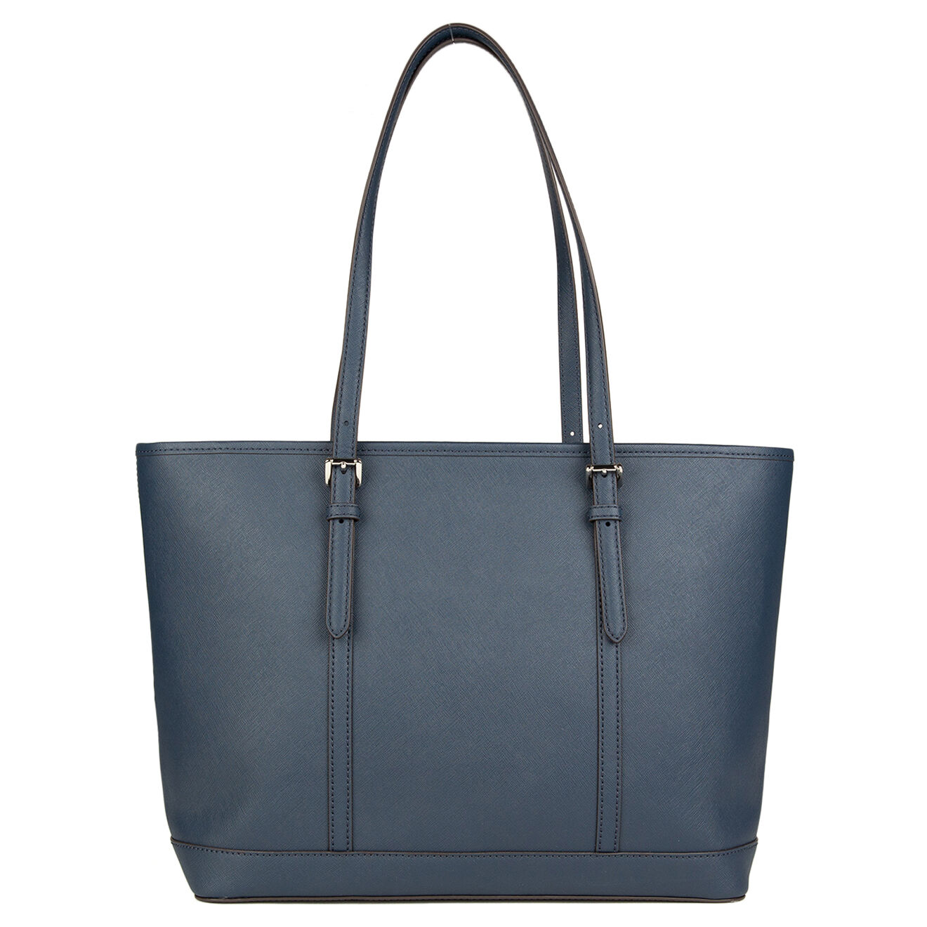 Michael Kors Cabas en Cuir Jet Set Travel bleu marine - 36x29x25 cm