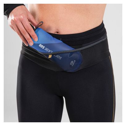 Collant Trail Kiprun Run 900   Ceinture de Portage Noir Femme