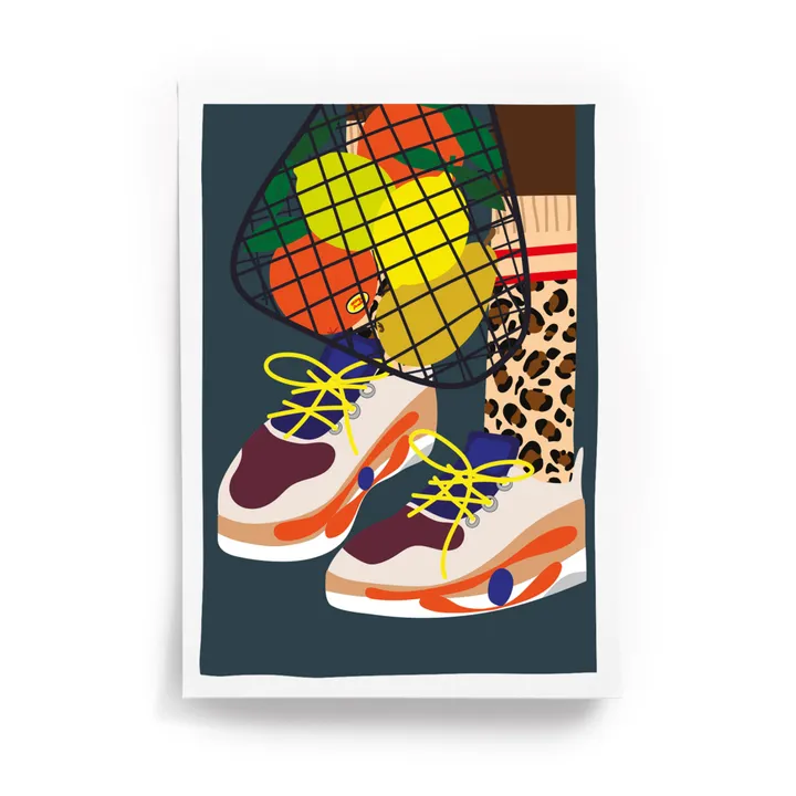 Taxi Brousse Affiche Shoes  | Bleu