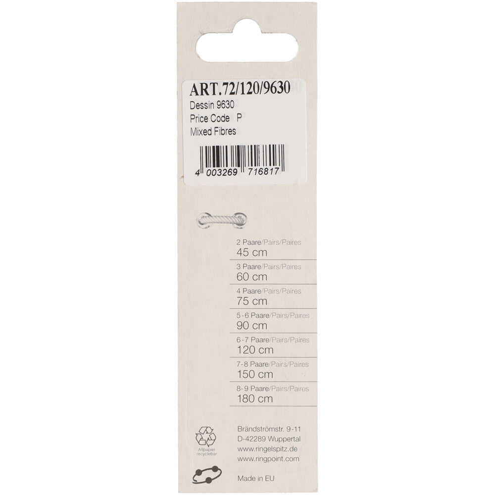 Ringpoint - Veters - 120 cm - Zwart/Bruin