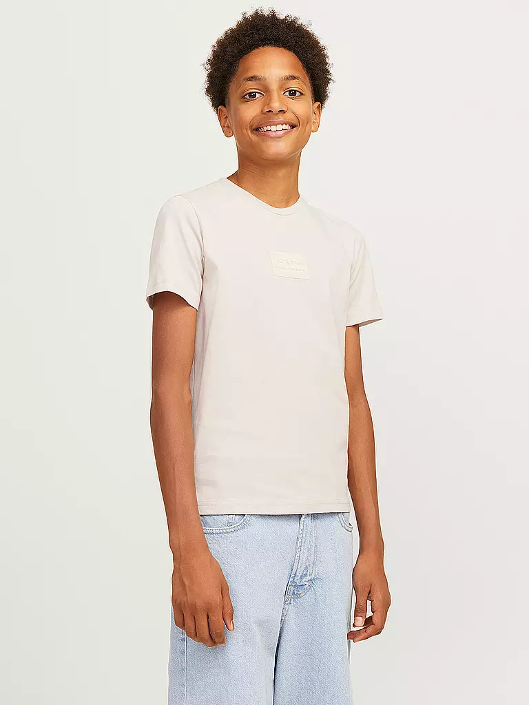 JACK & JONES Jungen T-Shirt JJHAKKAI beige