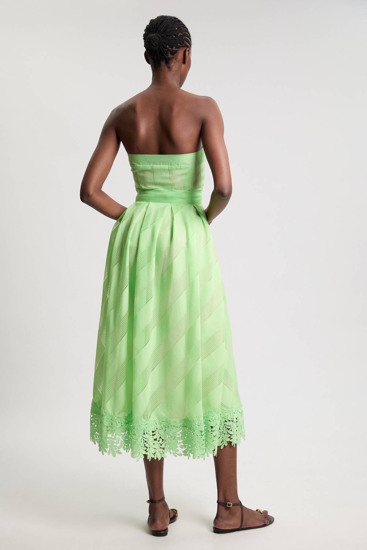 KarenMillen Jupe Ample En Organza Texturé Mélangé