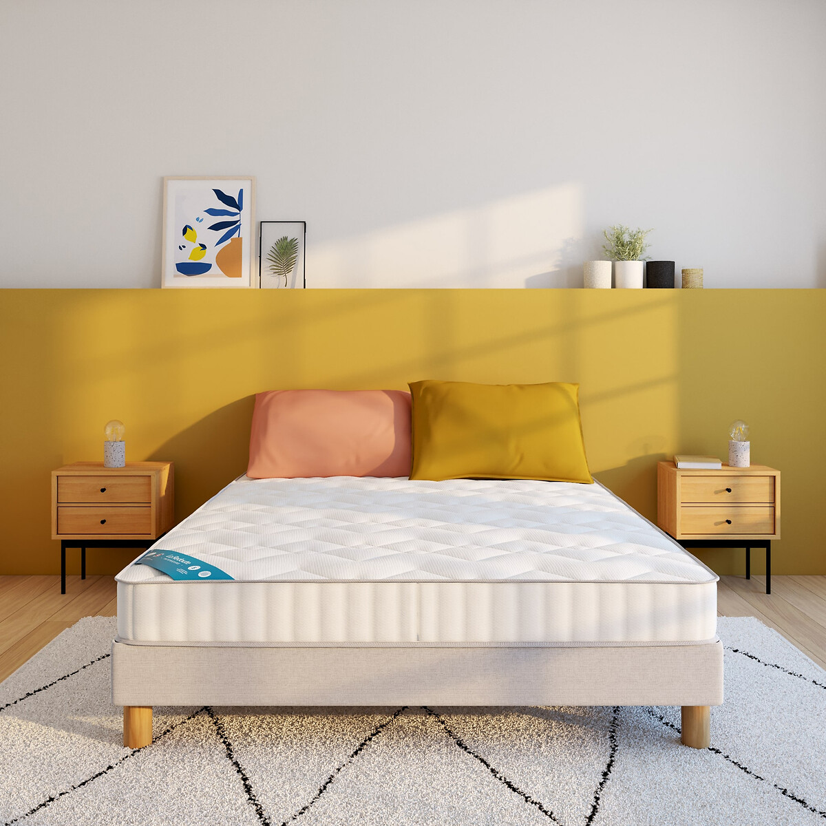 LA REDOUTE INTERIEURS<br>Colchão em espuma HR e espuma viscoelástica de 20 cm