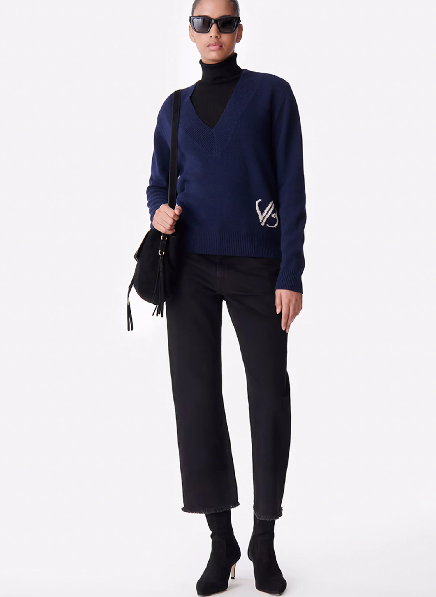 DITTY - Pull droit en laine | Bleu