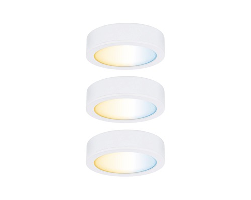 Paulmann Meubelverlichting Starterset Tunable White 3x85 lm 2700-6500K Spot Disc Wit 12V 3 Stuks