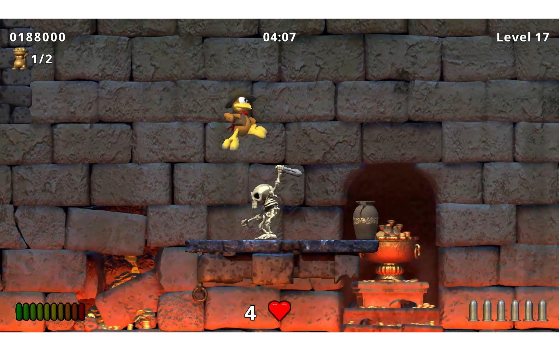 Moorhuhn Jump 'n' Run SchatzjägerJump'n Run-Spiel für die PlayStation 4