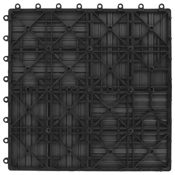 vidaXL Terrassebord 11 stk WPC 30x30 cm 1 kvm grå