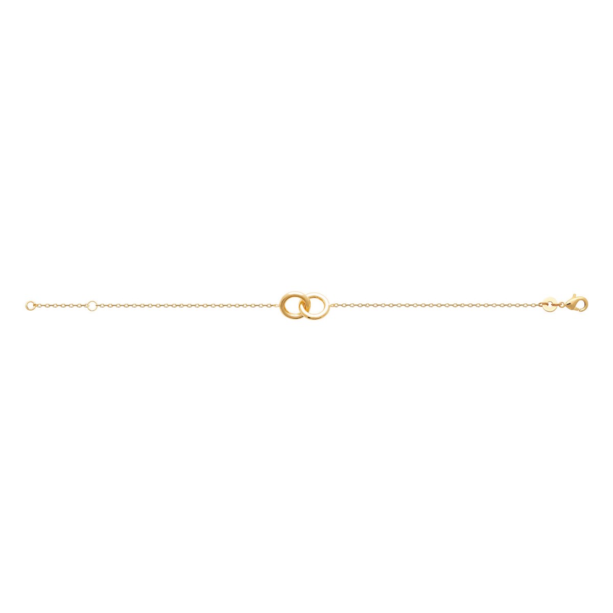 Bracelet Brillaxis souple double anneaux