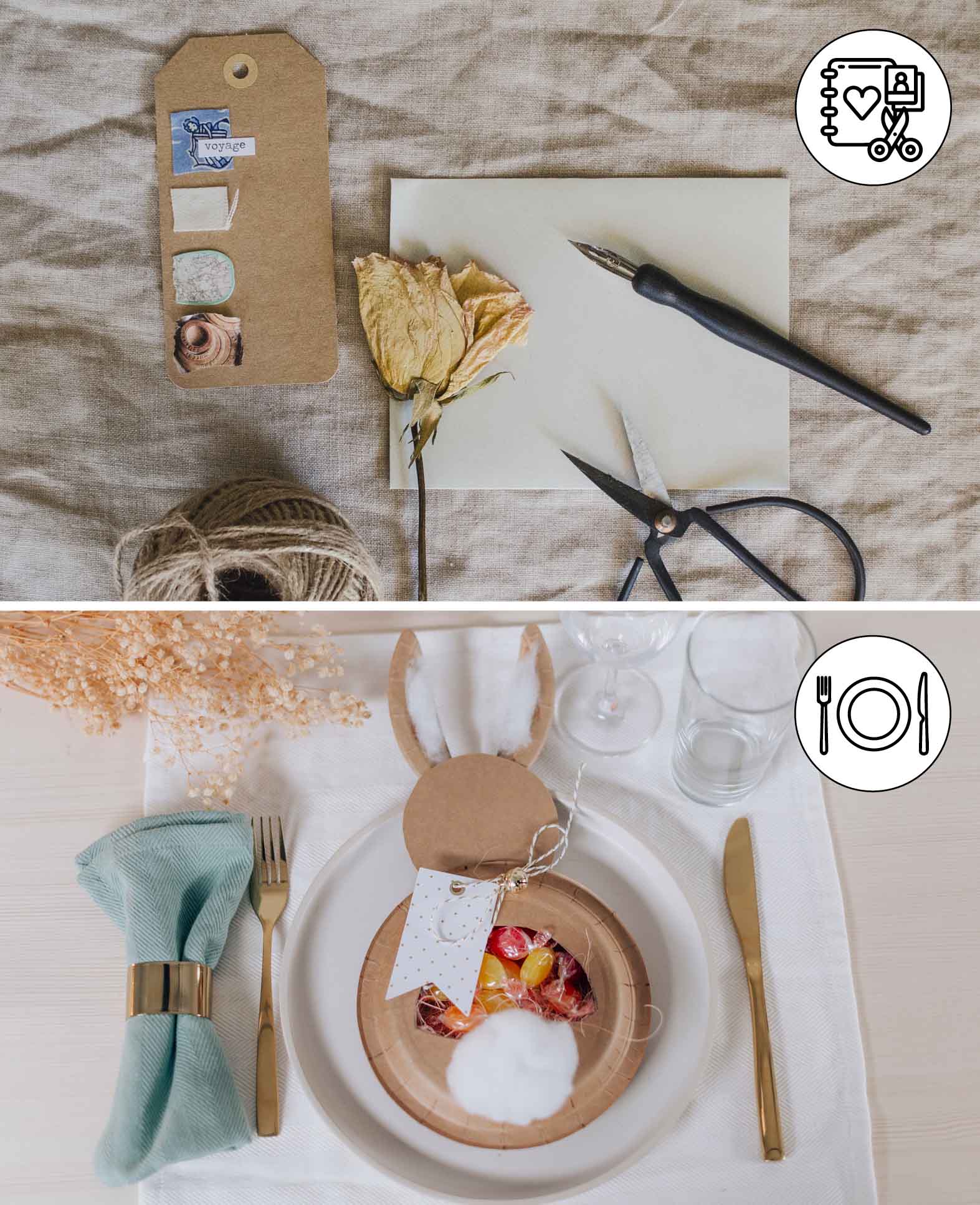 (24er Set) Geschenkanhänger DIY Geschenk Etiketten mit Schnur - Pastell