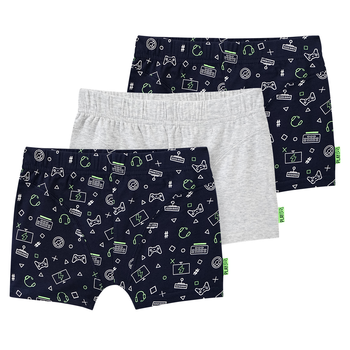 Topolino 3 Jungen Boxer im Set dunkelblau / hellgrau