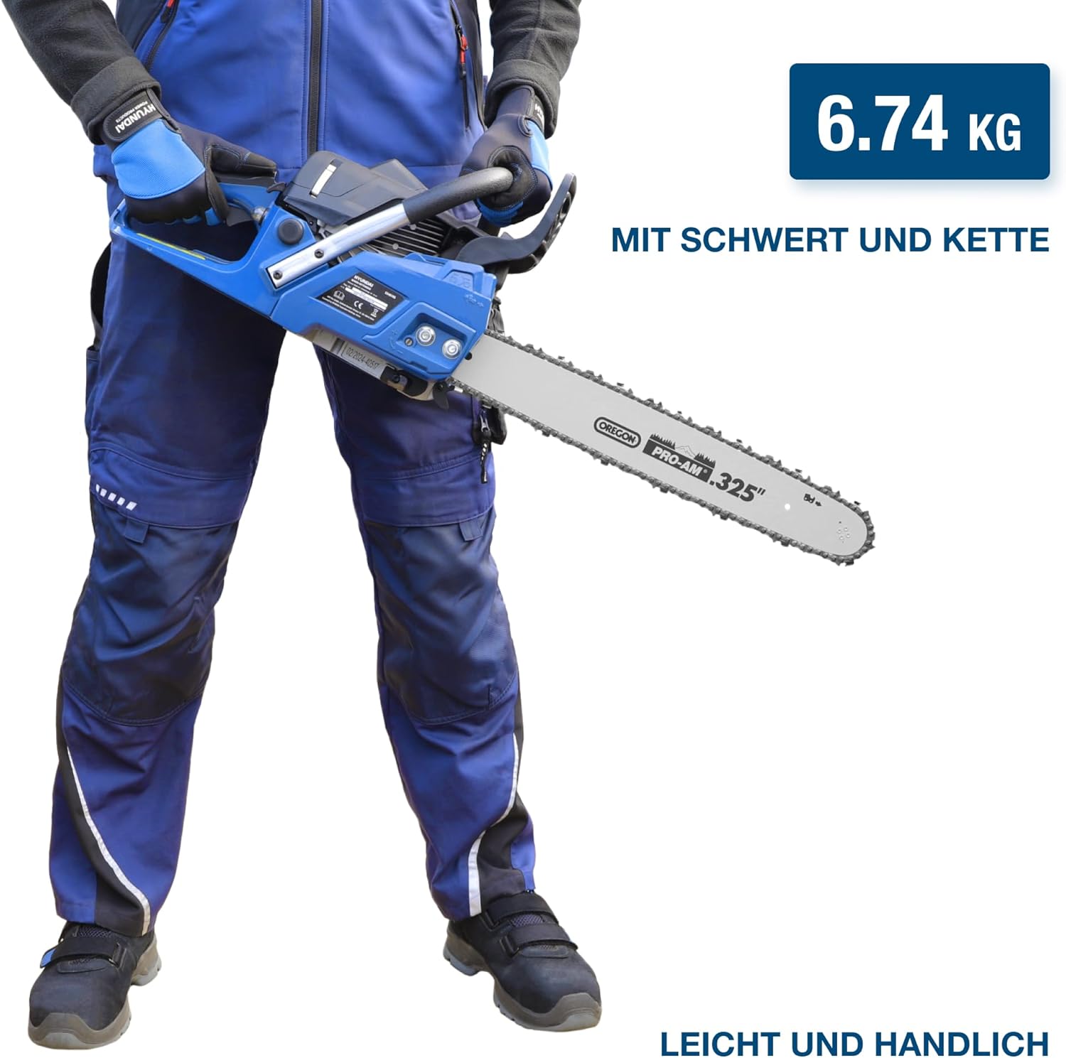 HYUNDAI Benzin-Kettensäge CS4618G | 45 cm/18