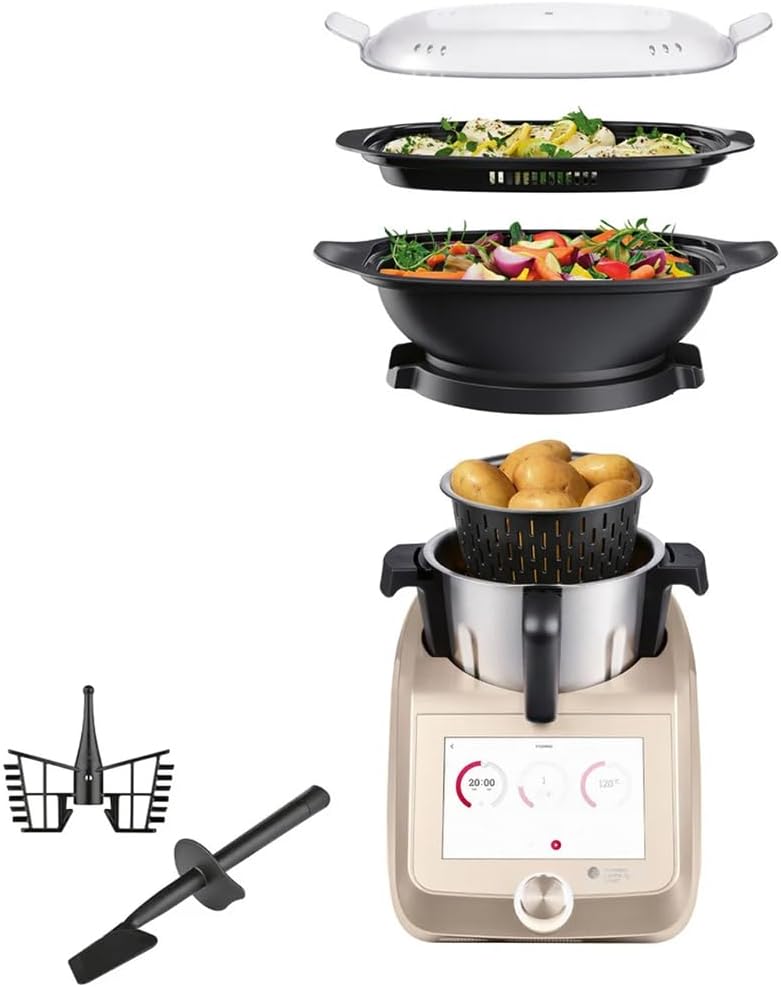SILVERCREST® Küchenmaschine Monsieur Cuisine Smart SKMS 1200 B1 Farbe: Champagner