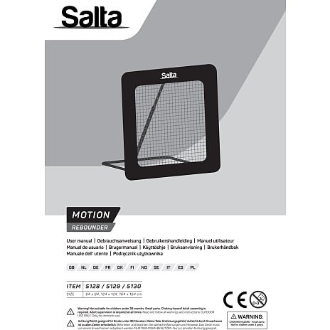 Salta Motion fodbold rebounder 164x164 cm