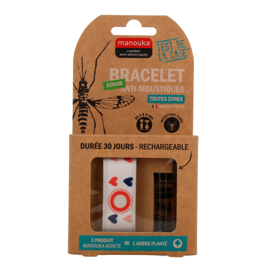 Manouka bracelet anti moustiques rechargeable - Enfant et adulte