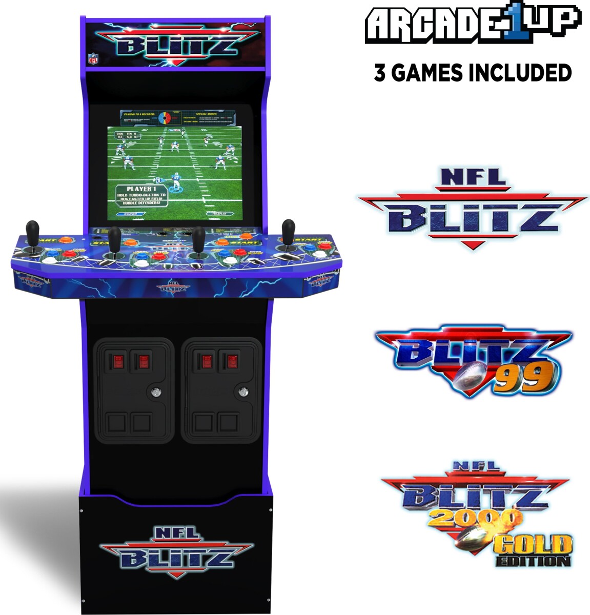 Arcade 1 Up - Nfl Blitz Legends Arkademaskine - 3 Spil