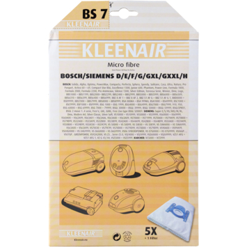 Kleenair stofzuigerzak Bosch/Siemens BS-7 5 stuks