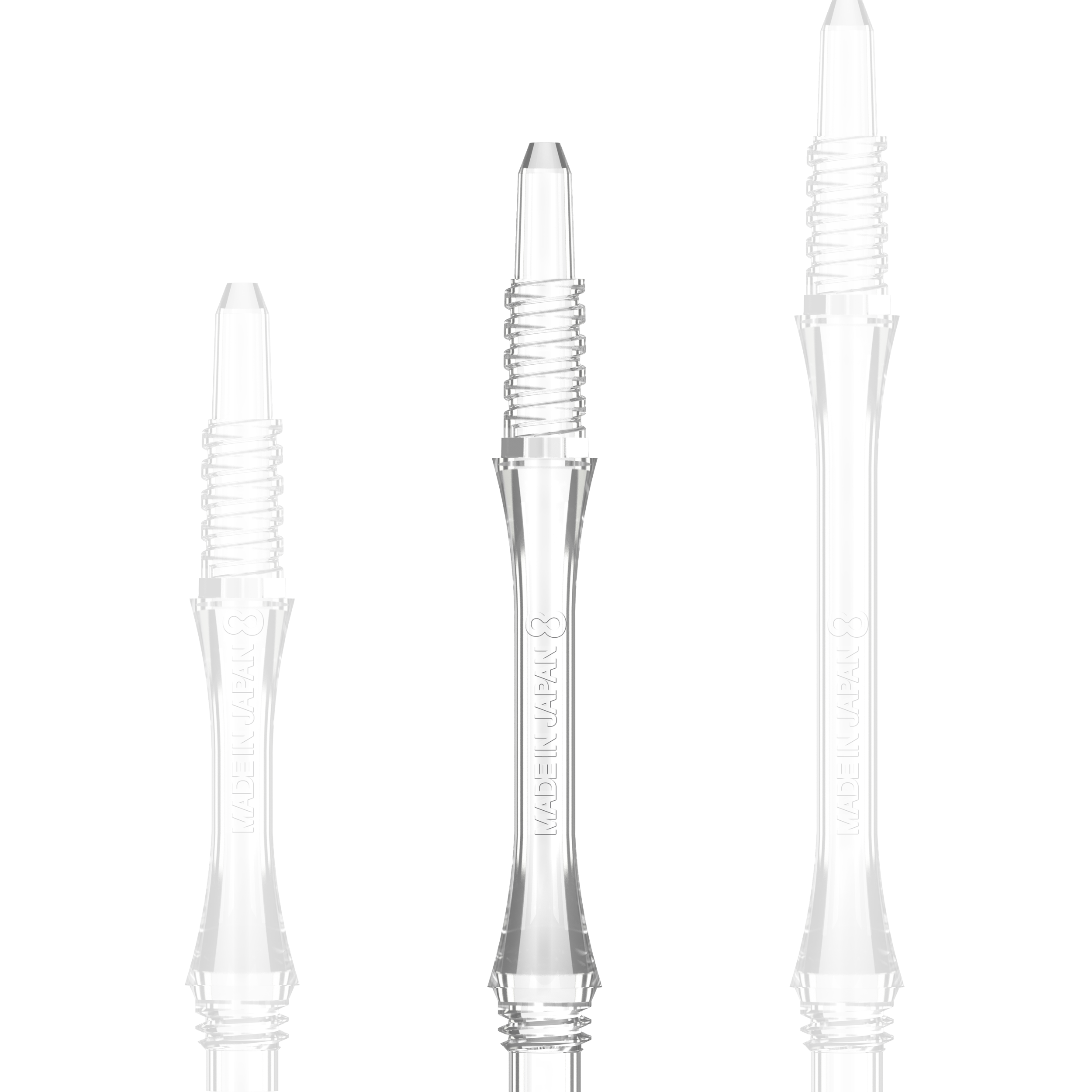 8 Flight - Slim Fixed Shaft - Transparent