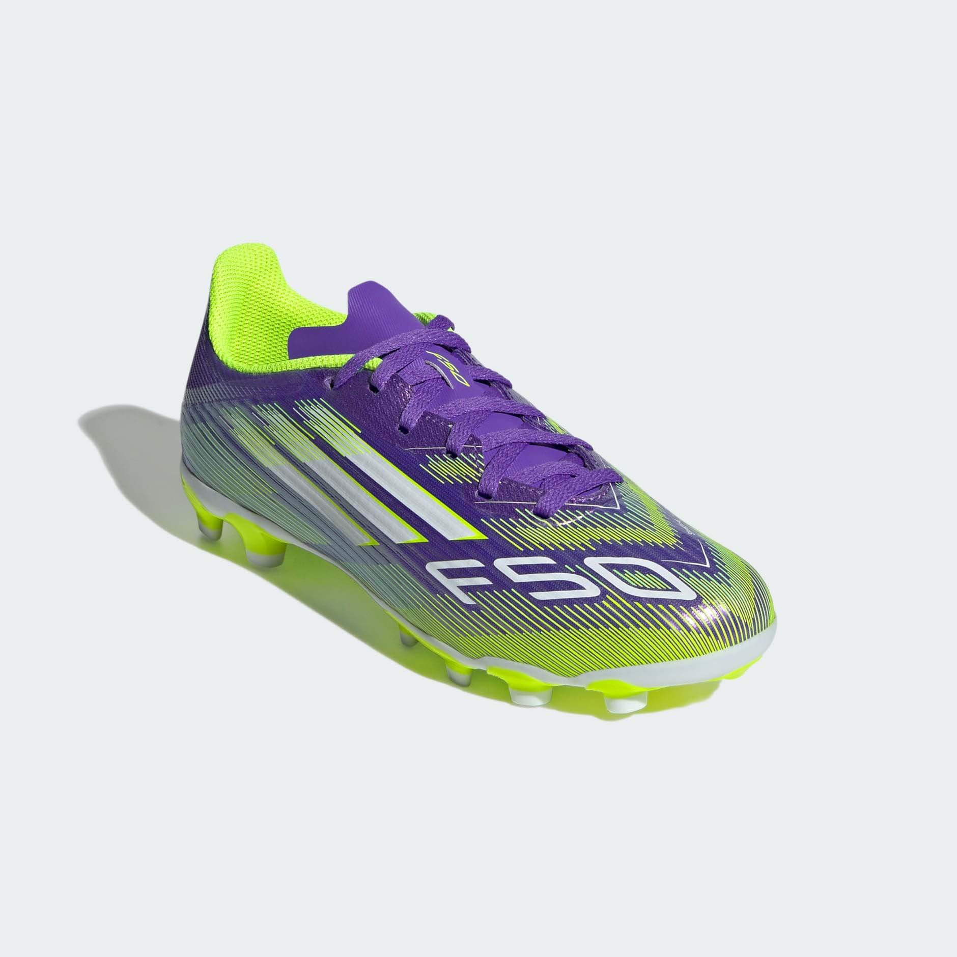 F50 League MG Junior Purple Rush/Cloud White/Lucid Lemon