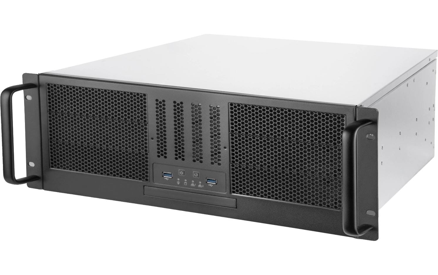 Gehäuse RM41-506<br>Rackmount-Gehäuse mit zwei vorinstallierten 80-mm-PWM-Lüftern