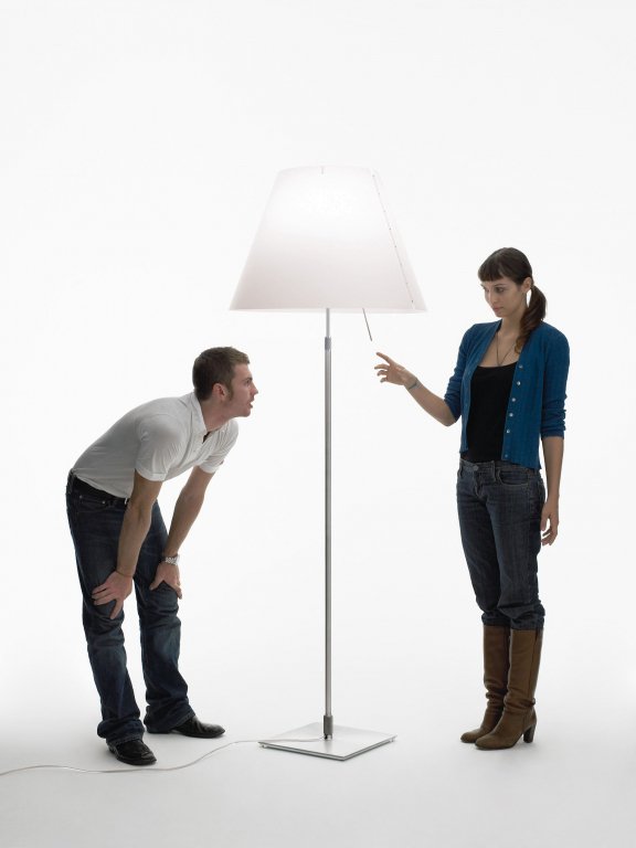 Luceplan Grande Costanza vloerlamp telescopisch met aan-/uitschakelaar