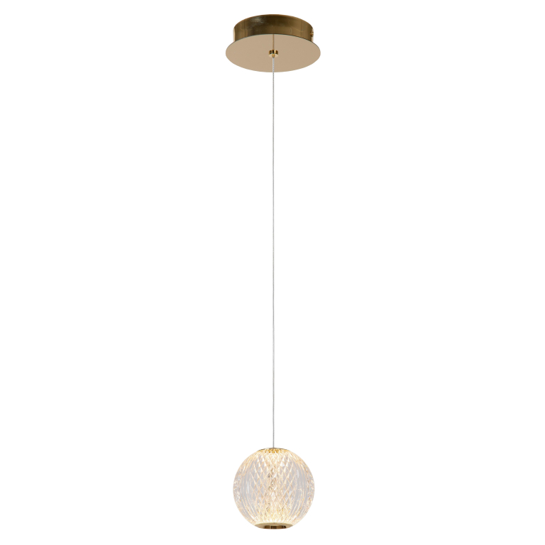 Lucide Cintra 1 hanglamp LED transparant