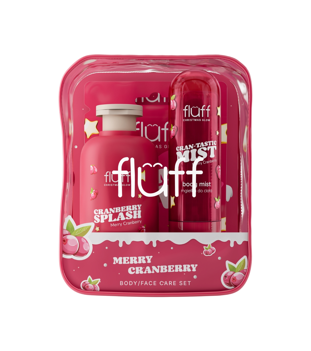 Fluff - *Christmas Glow* - Conjunto de Cuidados Corporais - Merry Cranberry