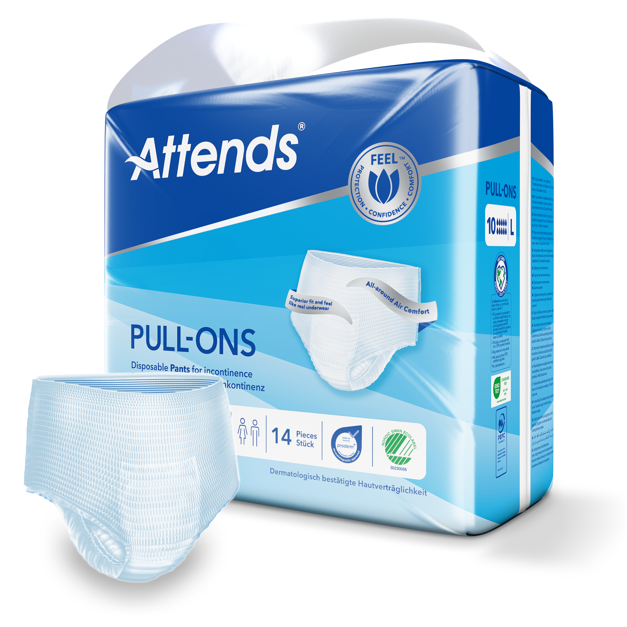 Attends Pull-Ons 10 Maat L (14 Stuks)