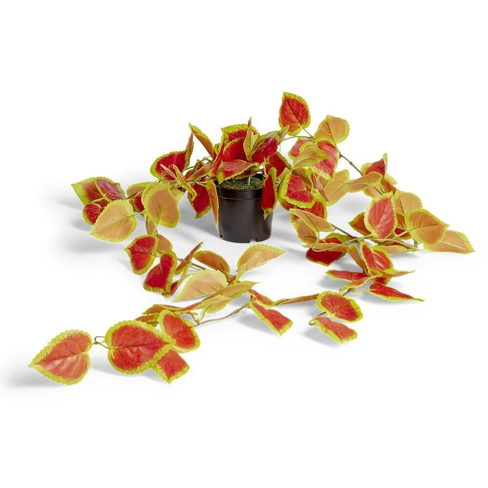Chute plante artificielle feuille automne dans pot L60cm