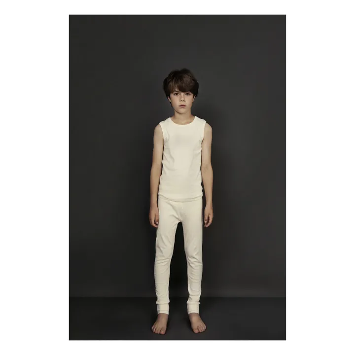 Gray Label Jogger Pyjama Coton Bio | Blanc cassé
