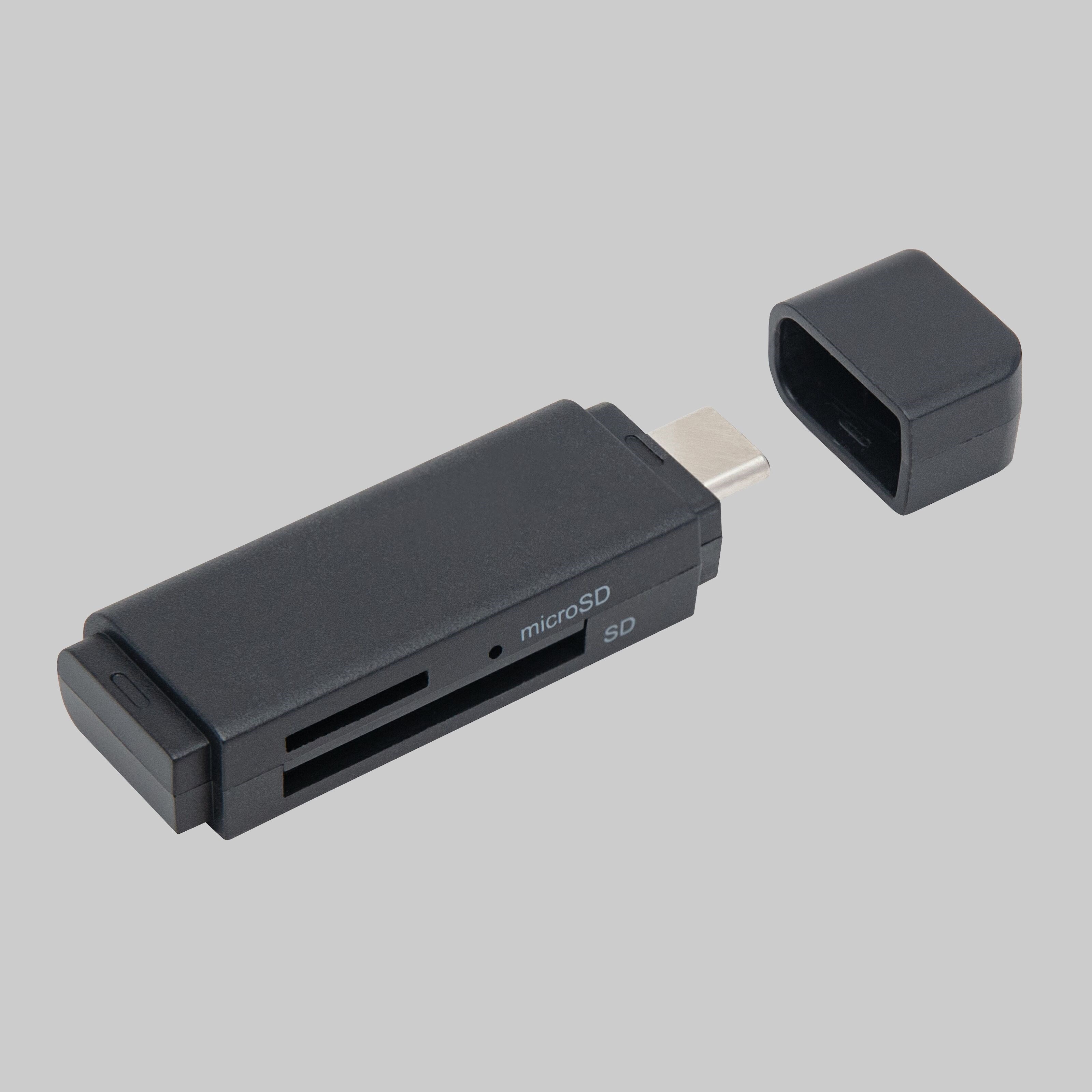 Plexgear Minnekortleser med OTG for SD og Micro-SD