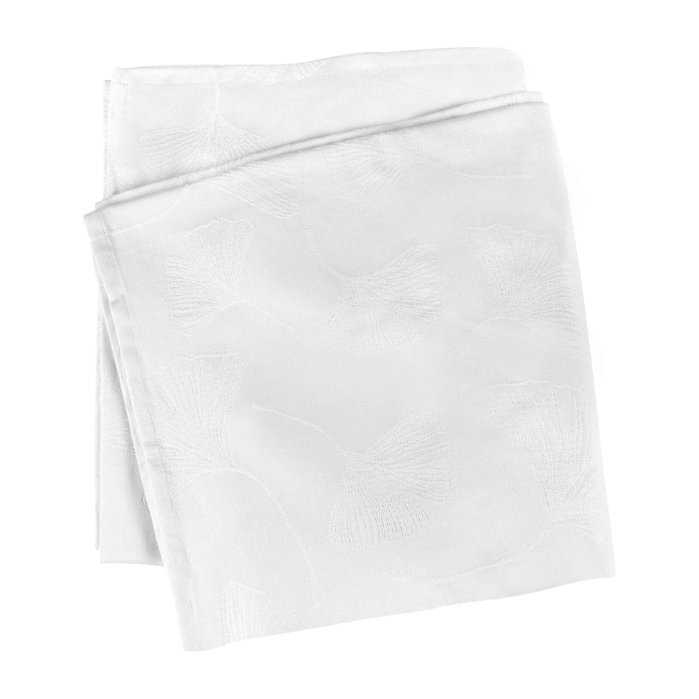 Bahne Interior  Gingko stofserviet, hvid - 45x45 cm.