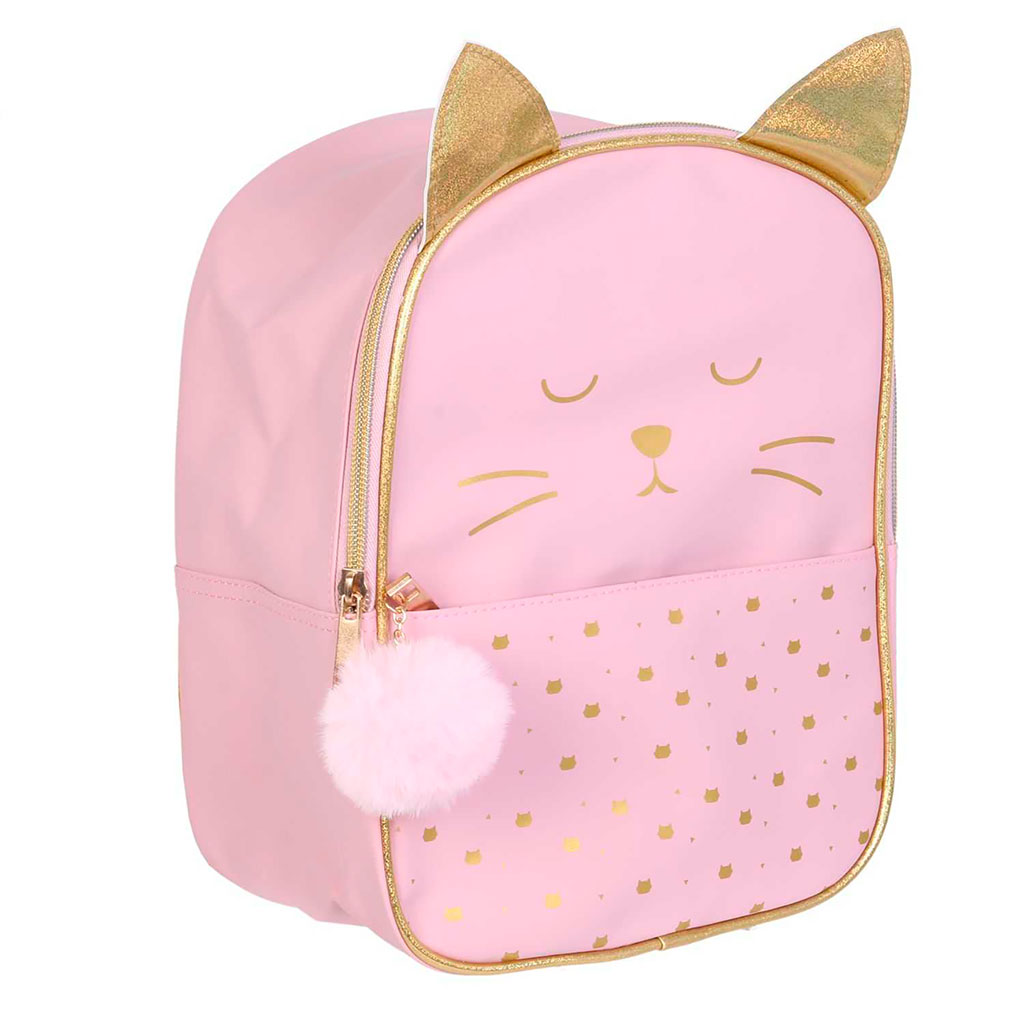 Sac à dos enfant chat rose