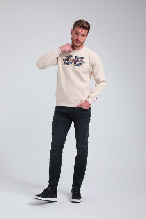 Gabbiano beige heren sweater