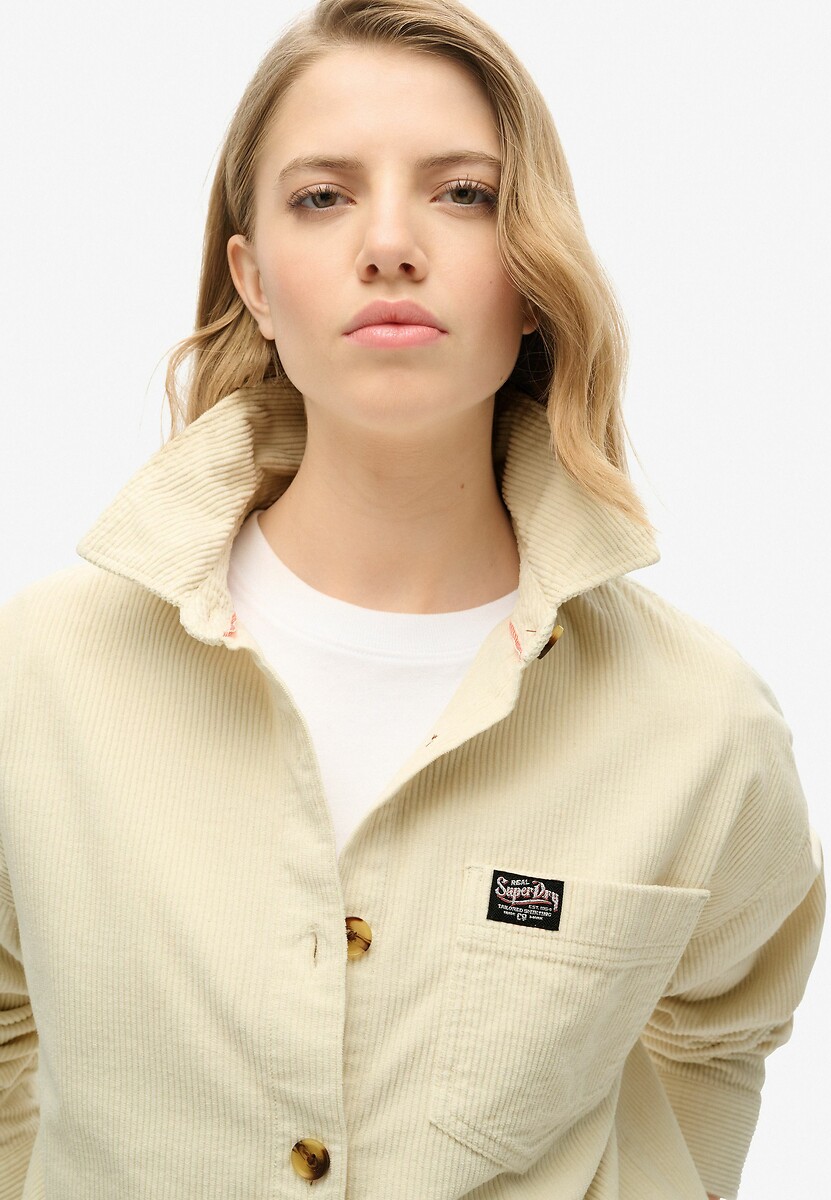 SUPERDRY<br>Camisa em veludo grosso canelado