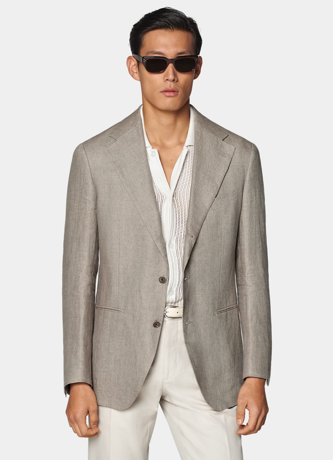 Blazer Roma coupe Relaxed marron clair
