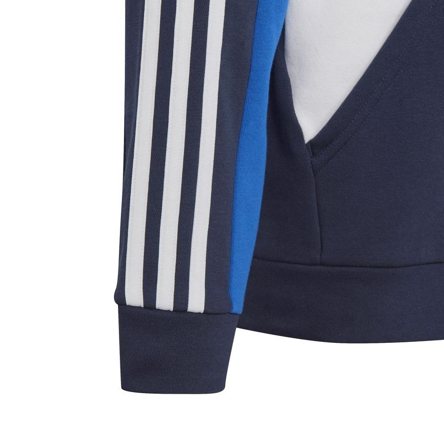 adidas Sweat à Capuche Colorblock 3-Stripes - Bleu Marine/Bleu/Blanc Enfant