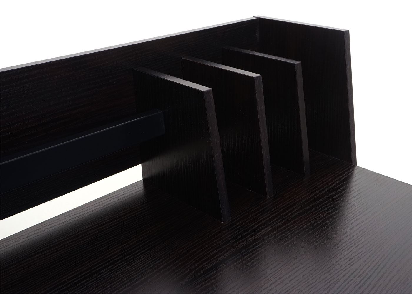 Schreibtisch MCW-K69, Laptoptisch Bürotisch, 82x51cm 3D-Struktur, Metall MDF ~ schwarz