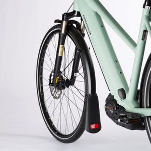 LATZ URBAN Spritzlappen  Schutzblechverlängerung für Strebenbefestigung  schwarz  URBAN 66mm