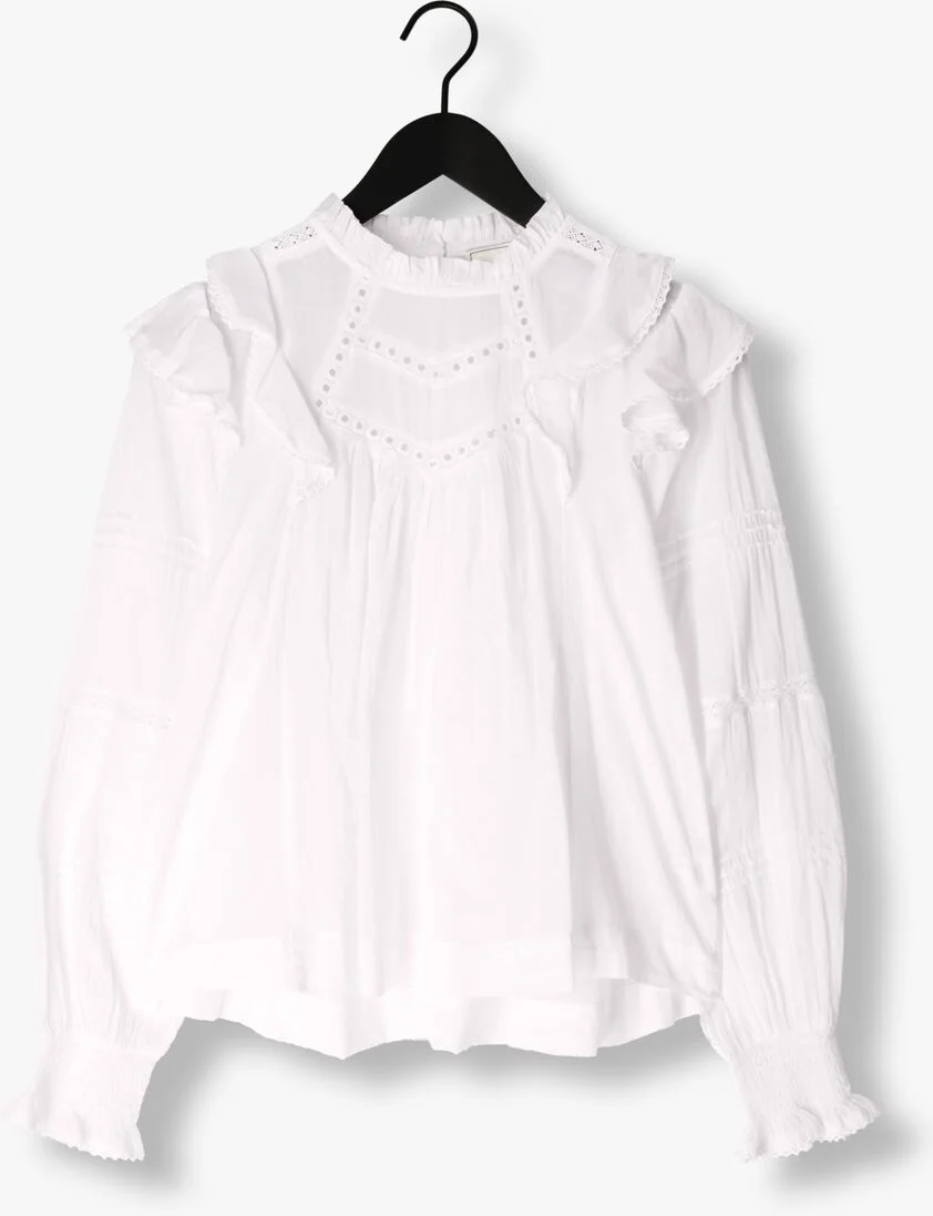 NEO NOIR witte neo noir blouse simkie s voile blouse
