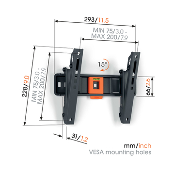 Vogel's TV-steun Tilt S - 19 t/m 43 inch