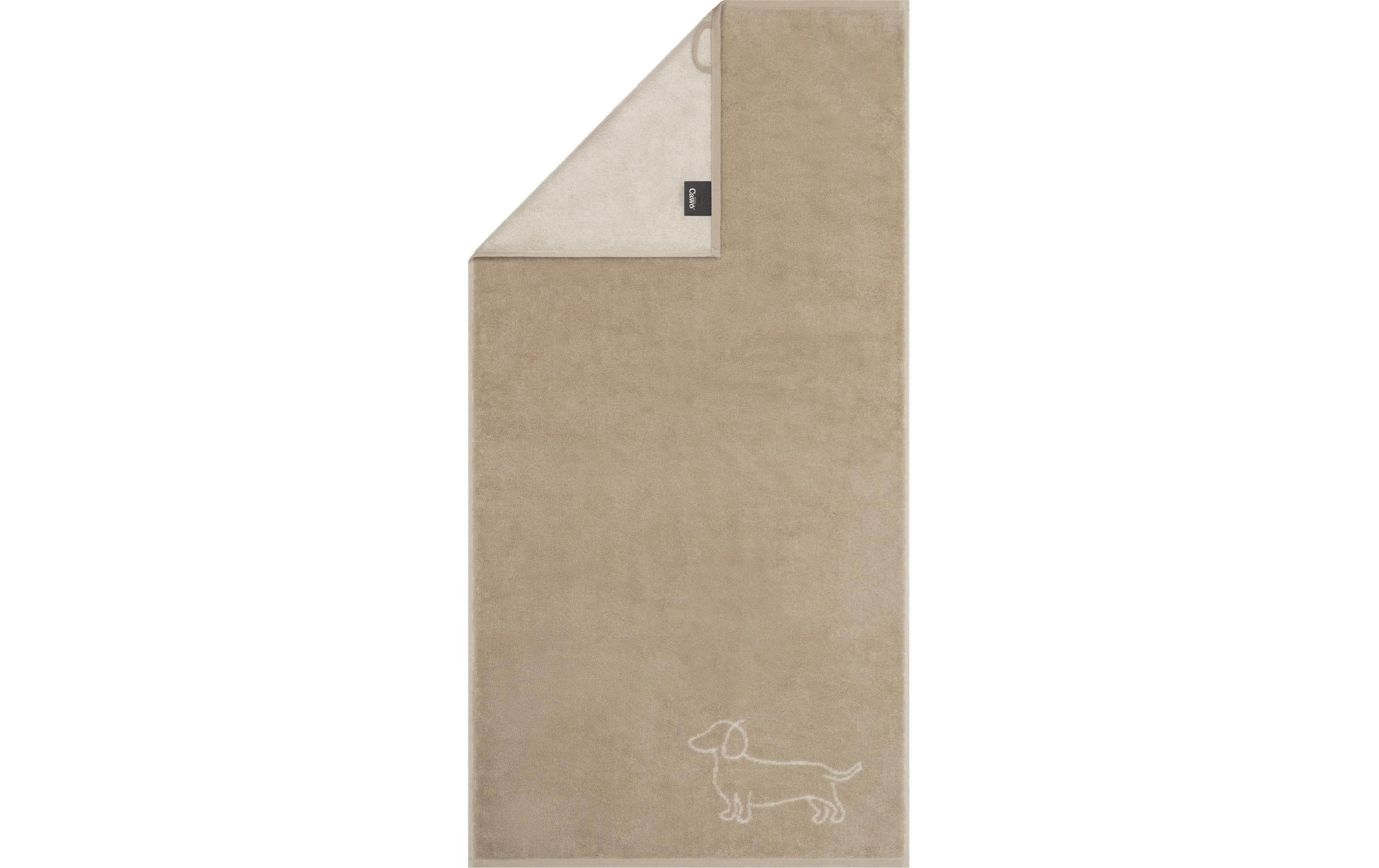 Duschtuch We Love Dogs Companion, 80 x 150 cm, BeigeFrotteetuch aus der Design-Reihe We love Dogs von Cawö
