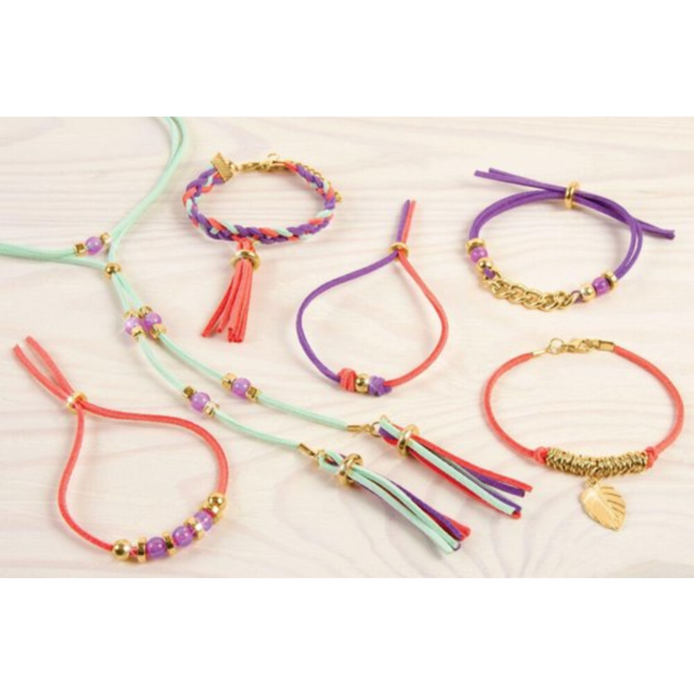 Make It Real Suede Armbandjes met Bedeltjes Maken