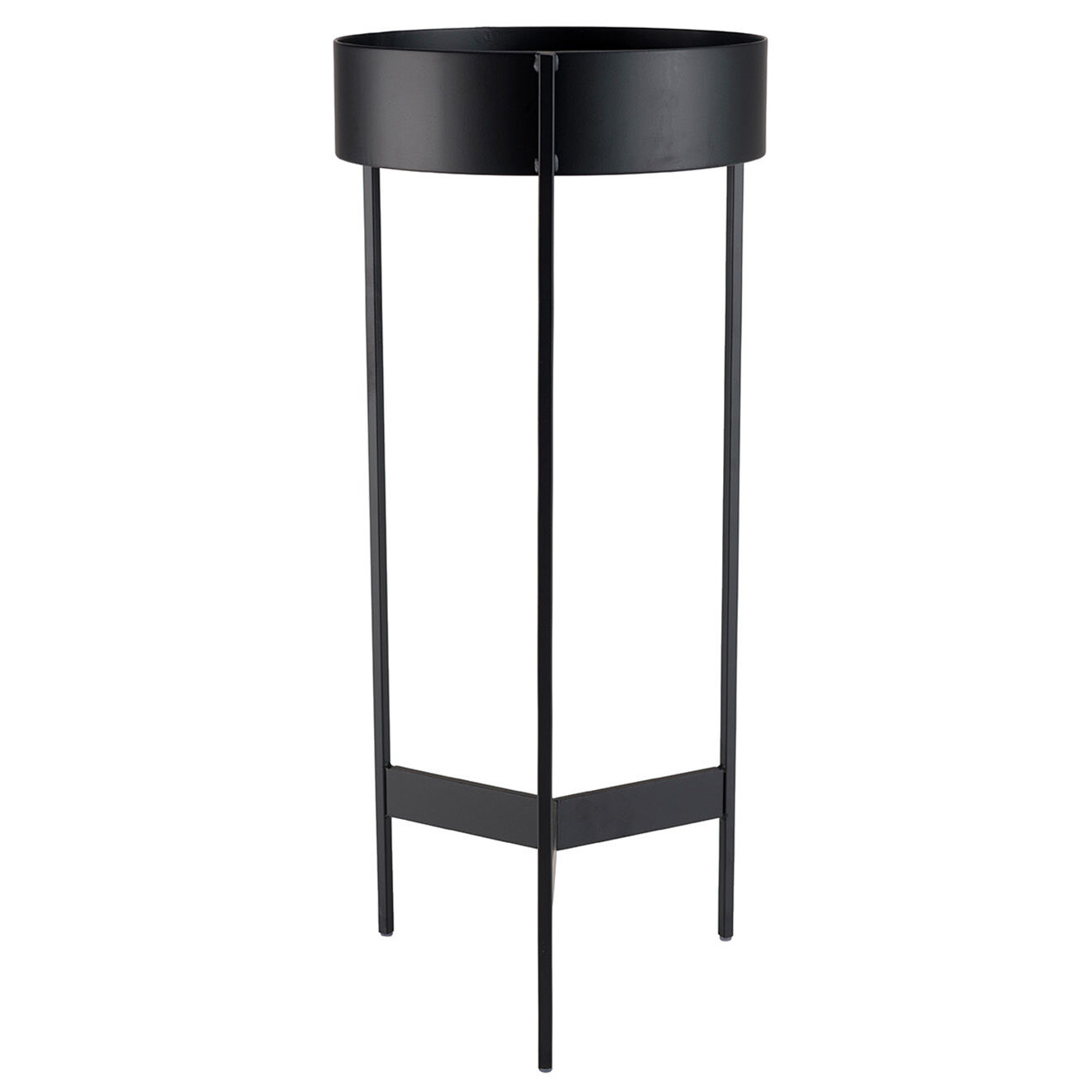 Macabane Sellette ronde / porte plante Mm Daly noir - 31x31x70 cm