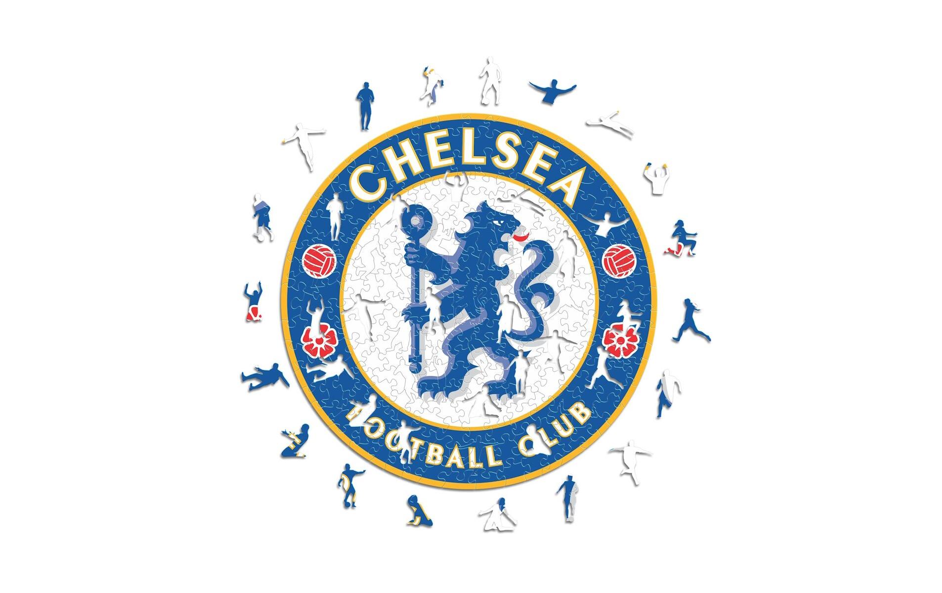 Chelsea FC LogoOffiziell lizenziertes Holzpuzzle, Grösse M
