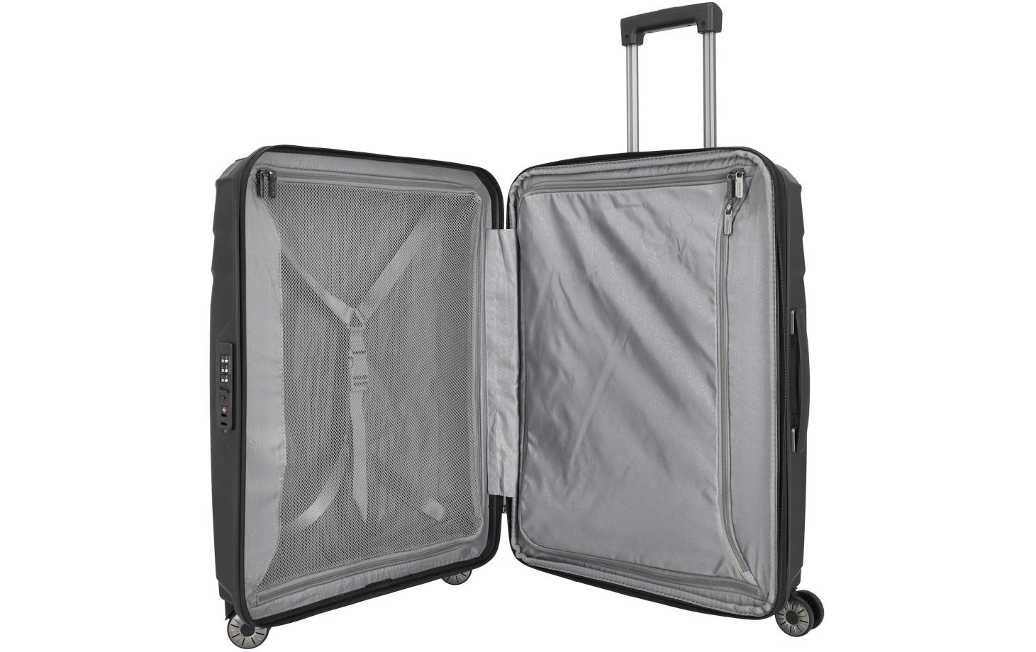 Koffer Elvaa Trolley M 72 l, Schwarz<br>Reisekoffer